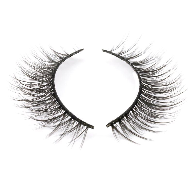 2020 Fashion Style 3D Silk False Strip Lashes with Private Box in the US YY104